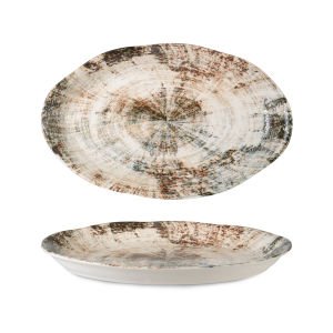 Rinart Porselen Shira Kayla Doğal Oval Tabak 32x20 cm