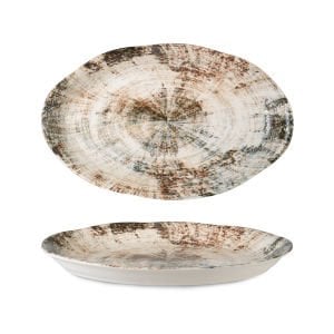 Rinart Porselen Shira Kayla Doğal Oval Tabak 26 cm