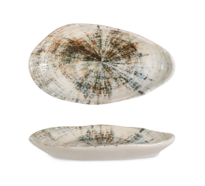 Rinart Porselen Shira Kayla Doğal Oval Tabak 15 cm