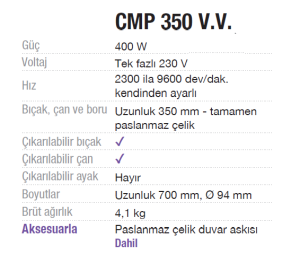 Robot Coupe El Blender  CMP 350 V.V.