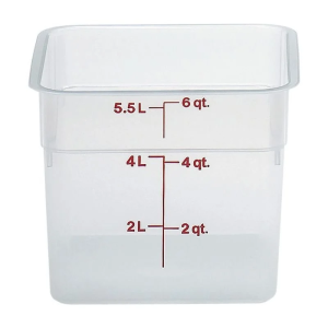 Cambro Camsquares® Yarı Saydam Saklama Kapları 5,7 lt