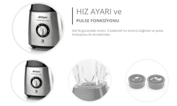 Arzum Maxiblend Glass Sürahi Blender 1,6 LT