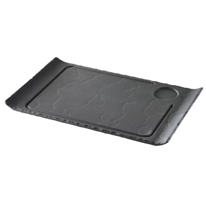 Revol Basalt Siyah Tabak 25x12 cm