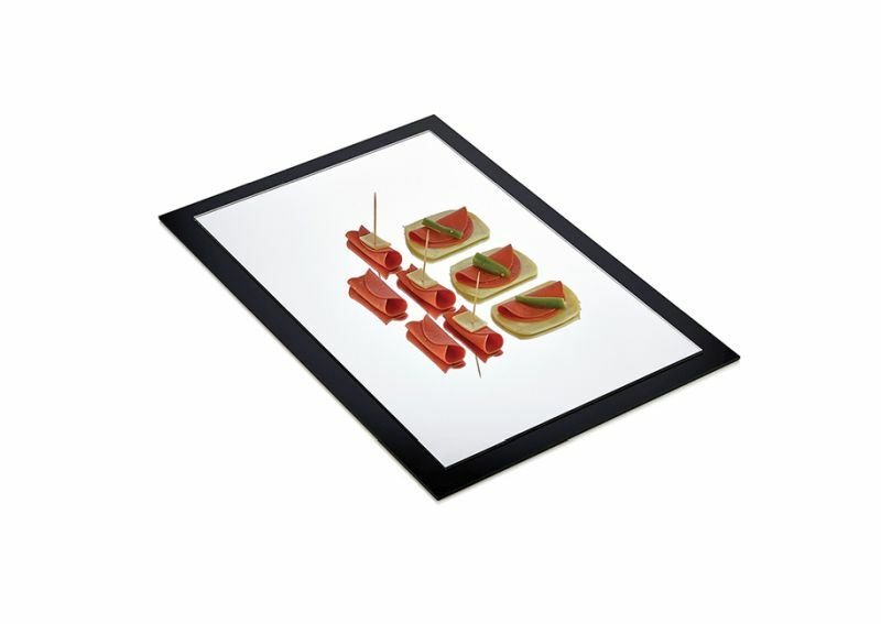 Biradlı Rectangular Plexiglass Mirrored Display Stand