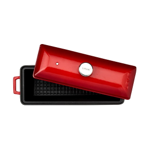 Lava Döküm Ekmek Tenceresi / Terrine Serisi 11x29 cm Kırmızı
