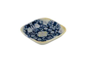 Kütahya Porselen Blue Blanc Meze Tabak 10x10 cm