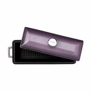 Lava Döküm Ekmek Tenceresi / Terrine Serisi 11x29 cm Mor