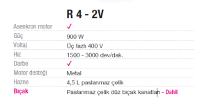 Robot Coupe Parçalayıcı Mikser - R4 2V