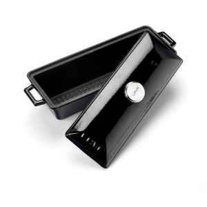 Lava Döküm Ekmek Tenceresi / Terrine Serisi 11x29 cm Siyah