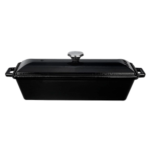 Lava Döküm Ekmek Tenceresi / Terrine Serisi 11x29 cm Siyah