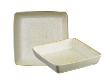 Kütahya Porcelain Sand Wind Deep Plate