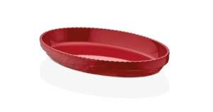 Külsan Olie Oval Servis Tabak Kırmızı 40x25 cm