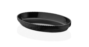 Külsan Olie Oval Servis Tabak Siyah 40x25 cm