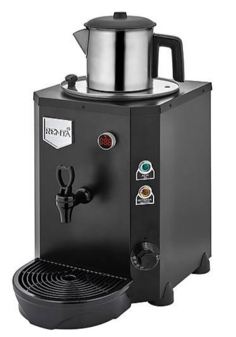 Remta 9 Lt Tek Demlikli Mini Jumbo Çay Kazanı Siyah - DE14