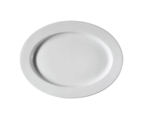 Kütahya Porselen Beyaz Pera Kayık Tabak 32 cm