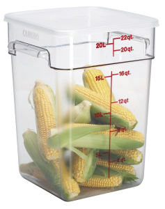 Cambro Camwear® Camsquare® Gıda Saklama Kapları 20,8 lt