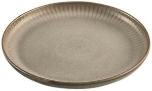 Jumbo Porselen Efes Düz Tabak 17 cm - Grey&Bej