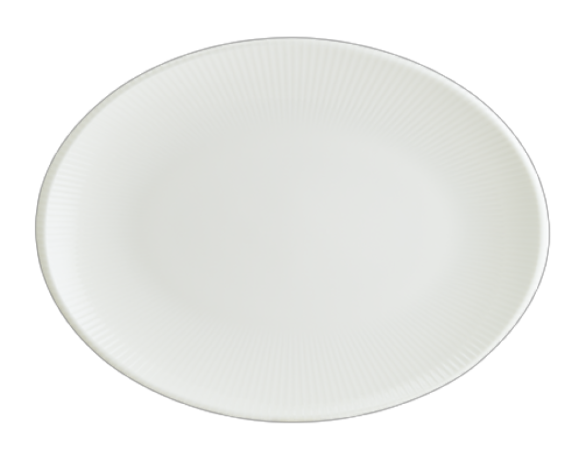 Bonna Iris White Moove Oval Tabak 25 cm
