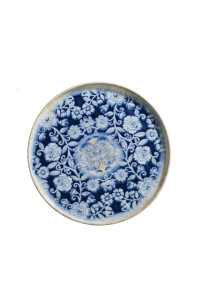 Kütahya Porselen Blue Blanc Düz Tabak 28 cm