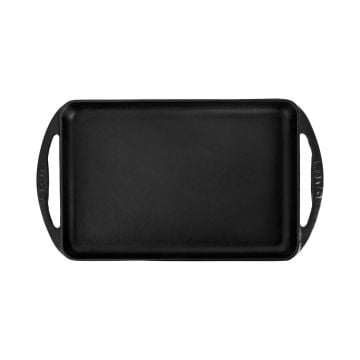 Lava Casting Rectangular Frying Pan Cast Iron Solid With Handle 22x32 cm