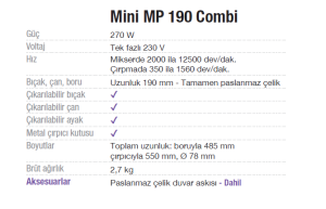 Robot Coupe El Blender Mini MP 190 Combi