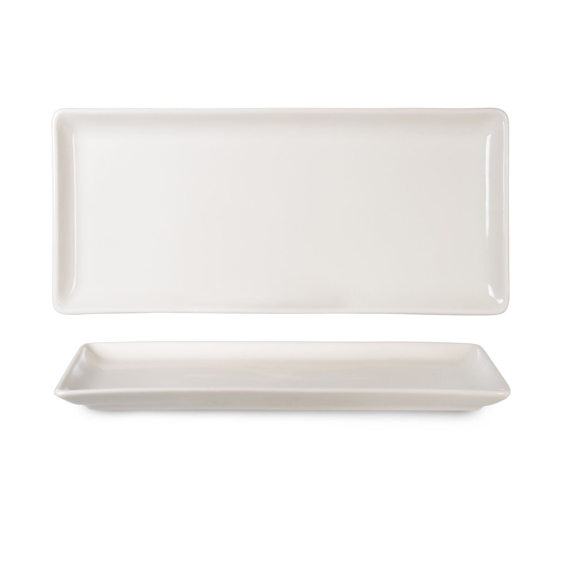 Rinart Porselen Valencia Flora Dikdörtgen Servis Tabağı 33x17 cm