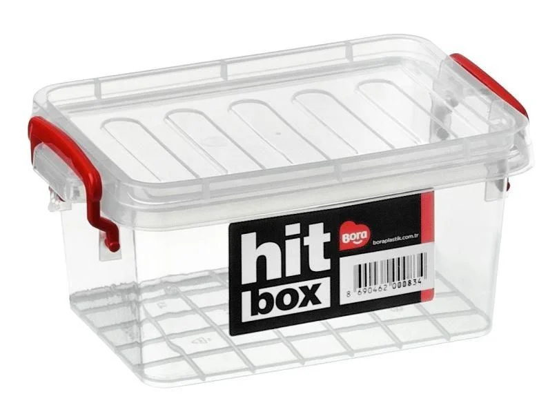 Bora Plastik Hit Box Gıdaya Uygun Kapaklı Kasa 1,8 lt