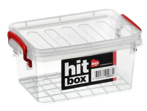 Bora Plastik Hit Box Gıdaya Uygun Kapaklı Kasa 1,8 lt