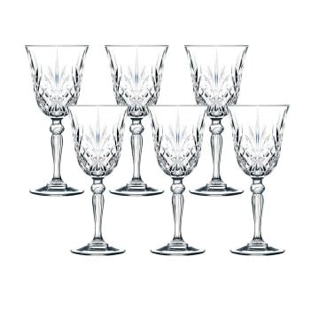 RCR Melodia 6'lı Büyük Kadeh Takımı - 270 ml