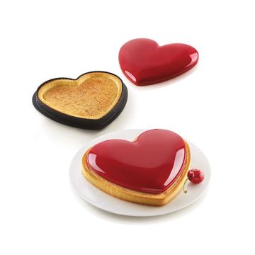 Silikomart Set Heart Tart Kalıbı