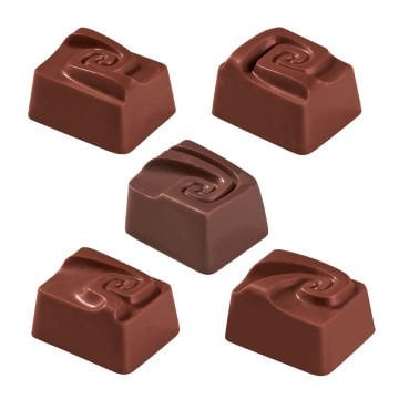 Martellato Spiral Rectangular Chocolate Mold - 1958