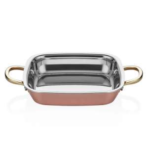Altınbaşak Multi-Metal Bakır Kare Sahan Ø 16 cm
