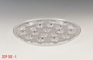 Alkan Polycarbonat Tepsili Shot Servisi Şeffaf 21’li - Ø 34 cm