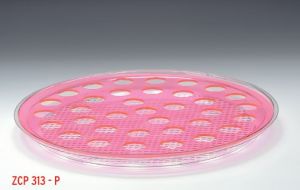 Alkan Polycarbonat Tepsili Shot Servisi Pembe 35’li - Ø 42 cm