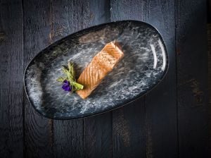 Bonna Sepia Gourmet Oval Kayık Tabak 19x11 cm