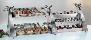 Güren Metal Palmiye Ekmek Sunum Stantı Ekmek Sepeti Rafı