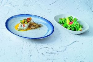 Bonna Harena Luca Kum Rengi Gourmet Oval Kayık Tabak 29 x 17 cm