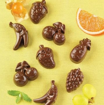 قالب شوكولاتة سيليكون للفواكه الصغيرة من سيليكومارت - SCG32