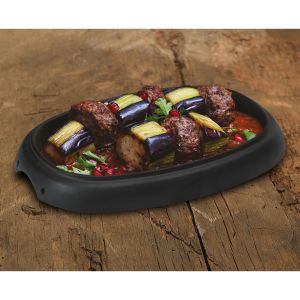 Lava Döküm Oval Fajita Tabağı 12x19 cm