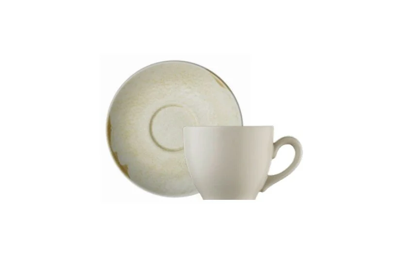 Kütahya Porselen Sand Wind Kahve Fincanı Tabağı 12 cm