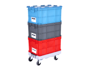 Hipaş Yanları Ve Altı Kapalı Kasa Mavi 400x600x325 mm / HP-4632