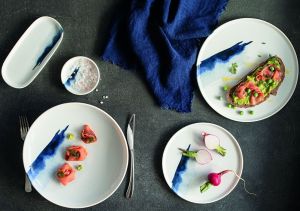 Bonna Blue Wave Hygge Çukur Tabak 25 cm