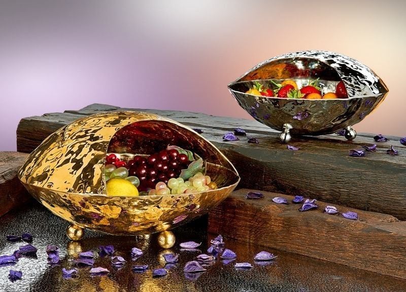 Güren Metal Bera Dövme Sunumluk Kapaklı Gold 33x19,5 cm