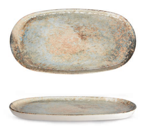 Rinart Porselen Obvara Toledo Oval Düz Tabak 35x18 cm