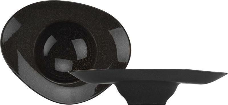 Kütahya Porcelain Galaxy Pasta Plate Anthracite