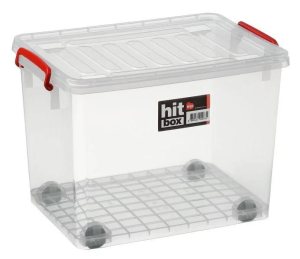 Bora Plastik Hit Box Gıdaya Uygun Tekerlekli Kasa 31,8 lt