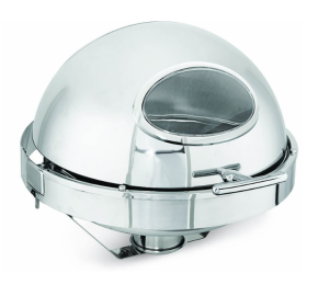 Kapp Gömme Yuvarlak Cam Kapaklı Chafing Dish Elektrikli