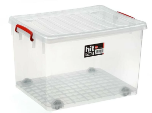 Bora Plastik Hit Box Gıdaya Uygun Tekerlekli Kasa 50 lt