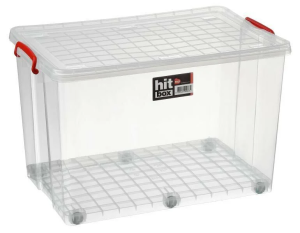 Bora Plastik Hit Box Gıdaya Uygun Tekerlekli Kasa 67 lt