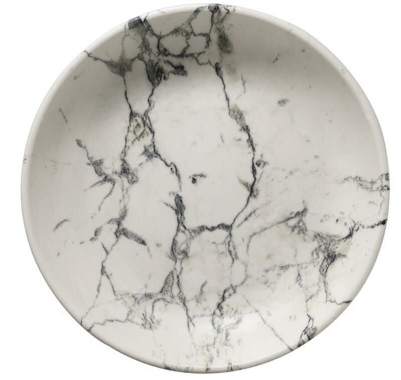 Kütahya Porcelain Marble Deep Plate
